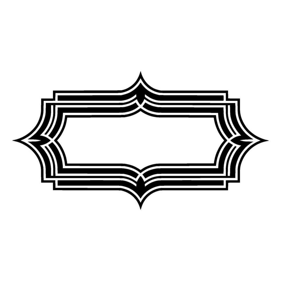Art Deco Frame, Geometric Ornament, Elegant Border, Vintage - Pattern - Art deco vector