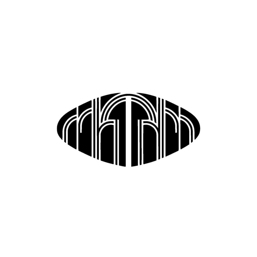 Geometric Eye Emblem, Art Deco Style, Minimalist - Art deco vector