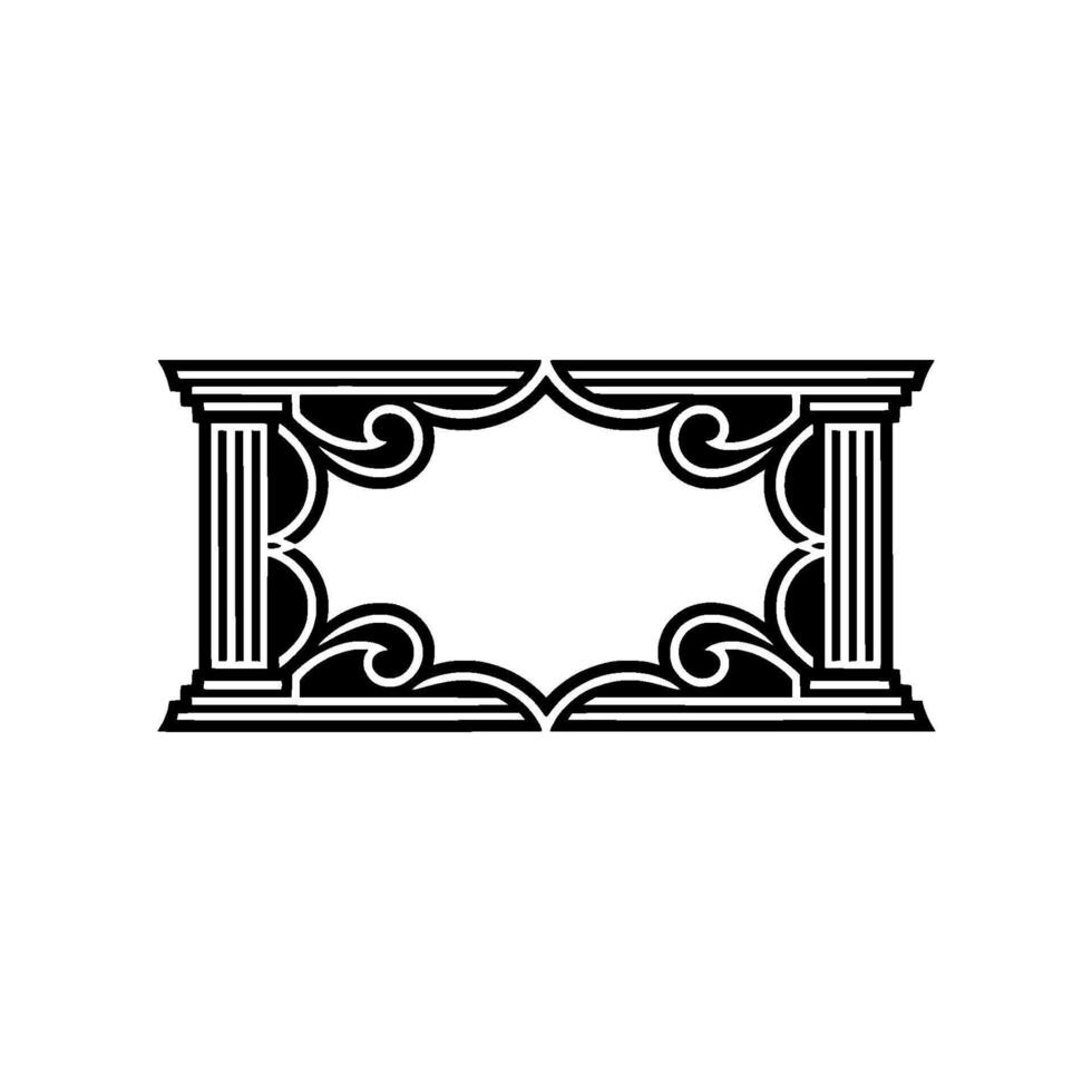 Art Deco Frame, Elegant Ornamentation, Vintage, Artdeco - Geometric vector
