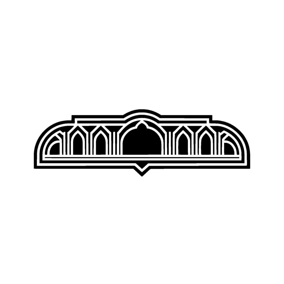 Geometric Archway Emblem, Art Deco Inspired - Artdeco vector