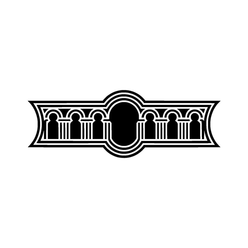 Art Deco Ornament, Geometric Frame, Vintage, Retro - Art deco vector