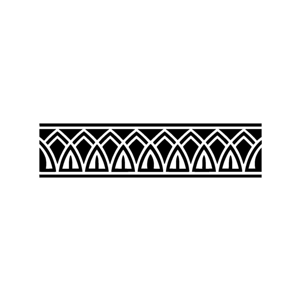 Art Deco Geometric Border, Elegant Element, Artdeco - Pattern vector