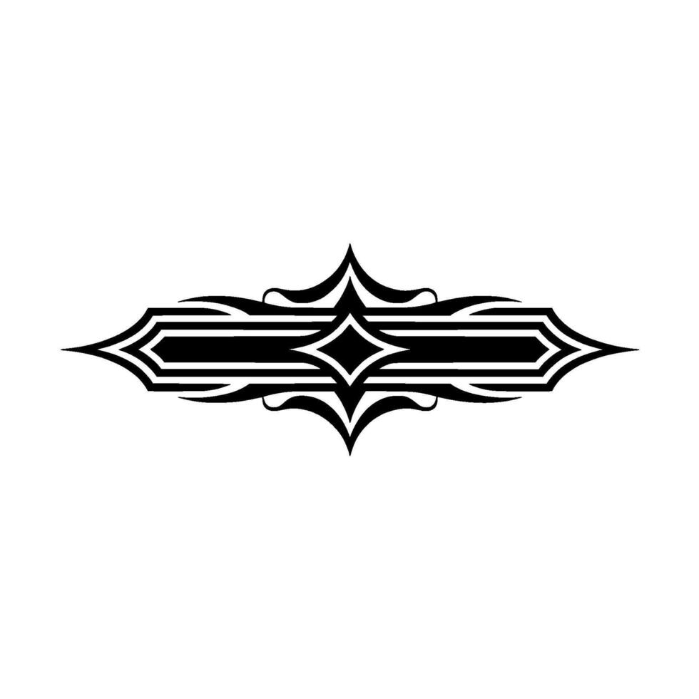 Geometric Tribal Ornament, Vintage Element vector