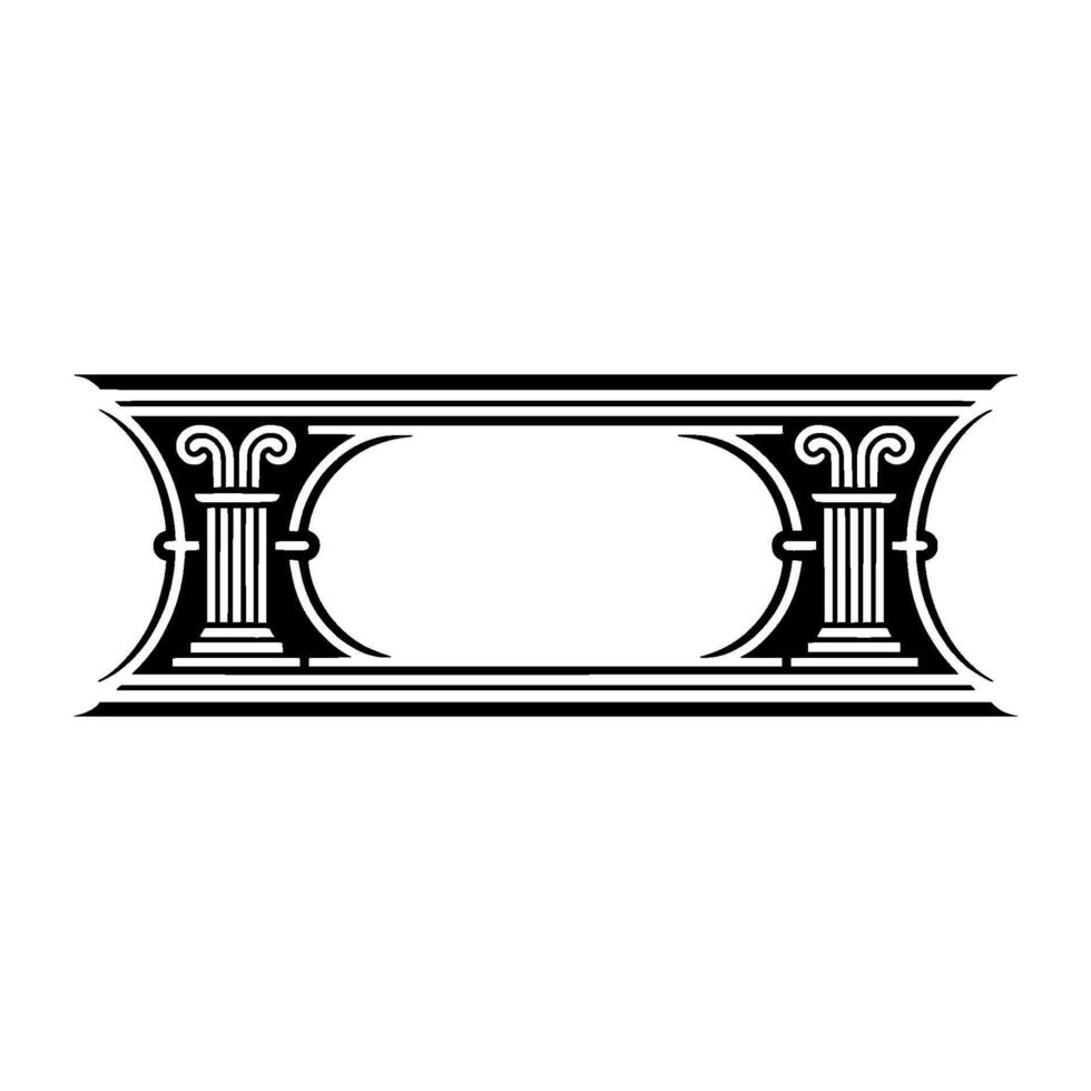 Elegant Classical Border, Vintage Element vector
