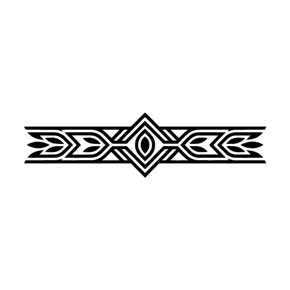 Geometric Deco Border, Elegant Black vector