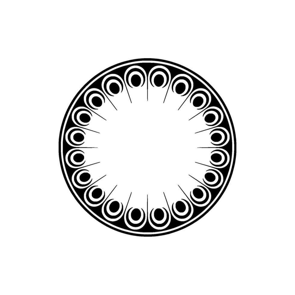 Geometric Circle Pattern, Minimalist, Circular Motif - Abstract - Minimalism vector