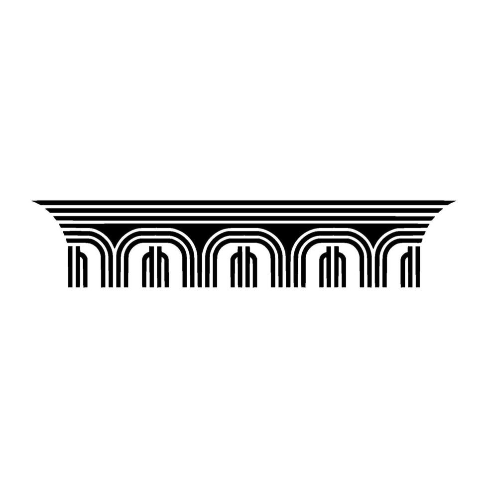 Geometric Deco Archway, Minimalist, Elegant Ornamentation vector