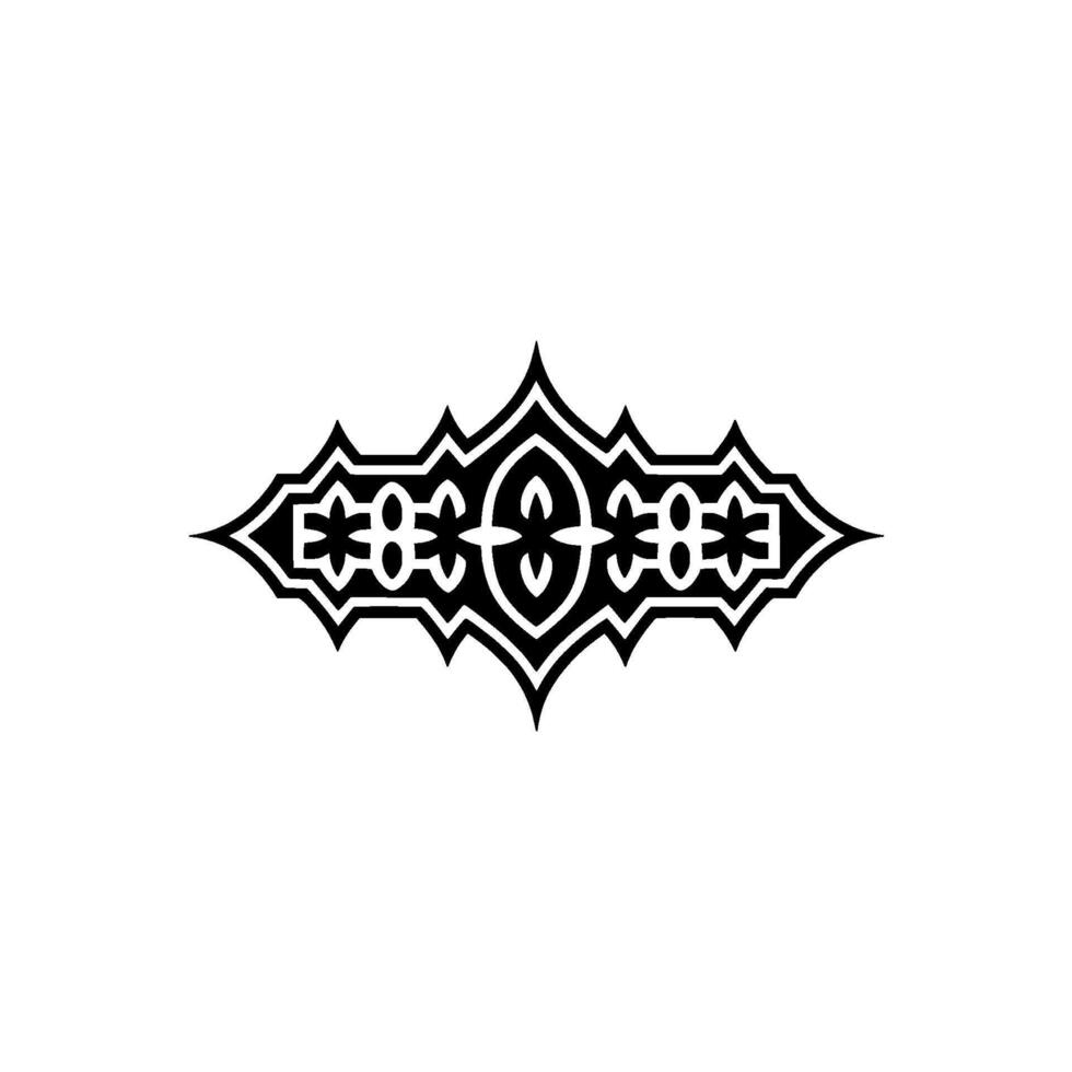 Intricate Black Ornamental Border, Geometric - Ornament vector