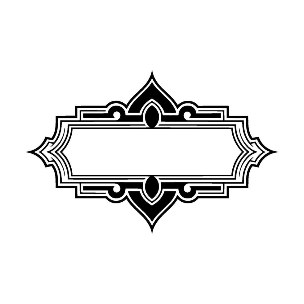 Art Deco Ornament, Elegant Border, Vintage Element - Geometric - Art deco vector