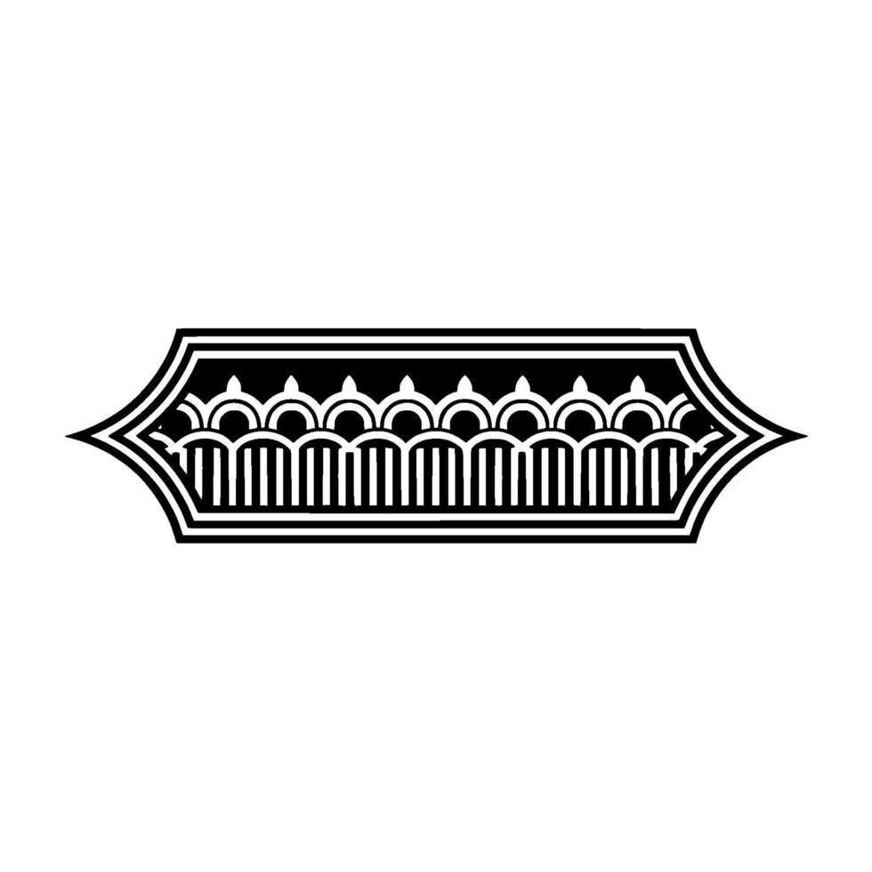 Art Deco Ornament Border, Elegant Element, Artdeco - Geometric vector