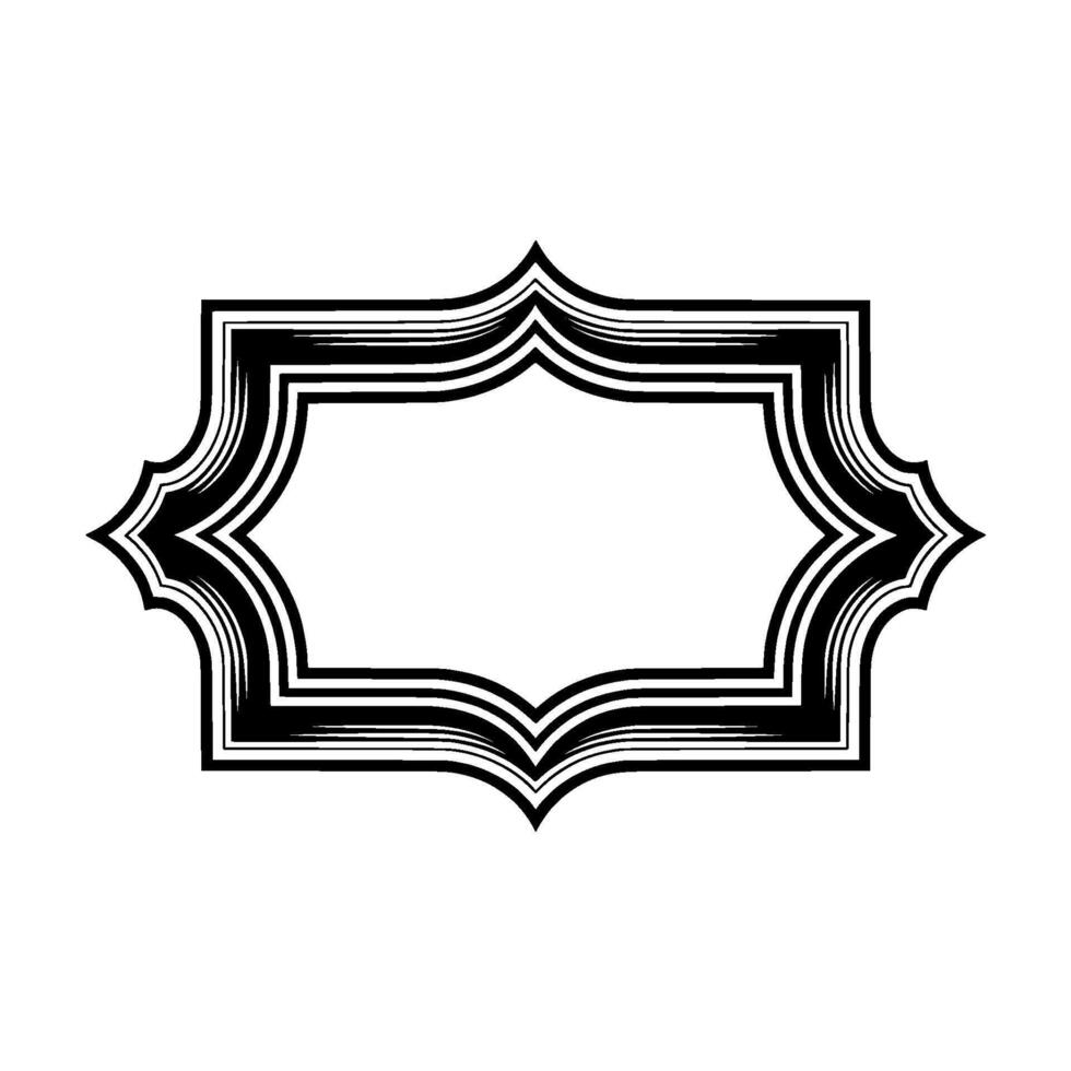 Geometric Ornament, Minimalist Frame, Elegant Border - Abstract vector