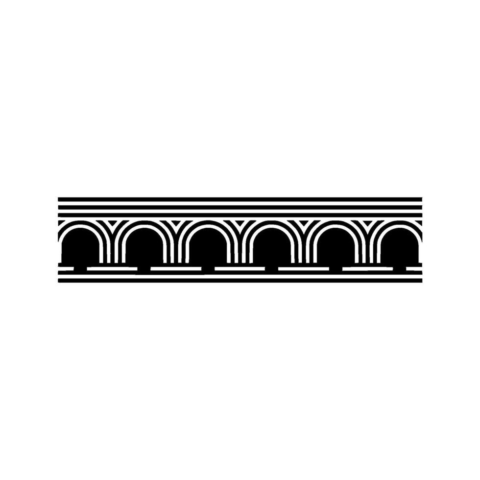 Art Deco Archway Border, Geometric, Minimalist Style - Arch vector