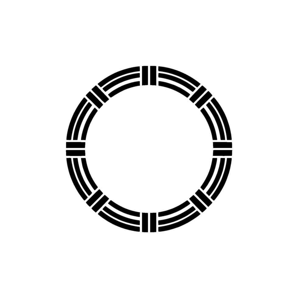 Minimalist Circular Emblem, Geometric Harmony, Circle vector