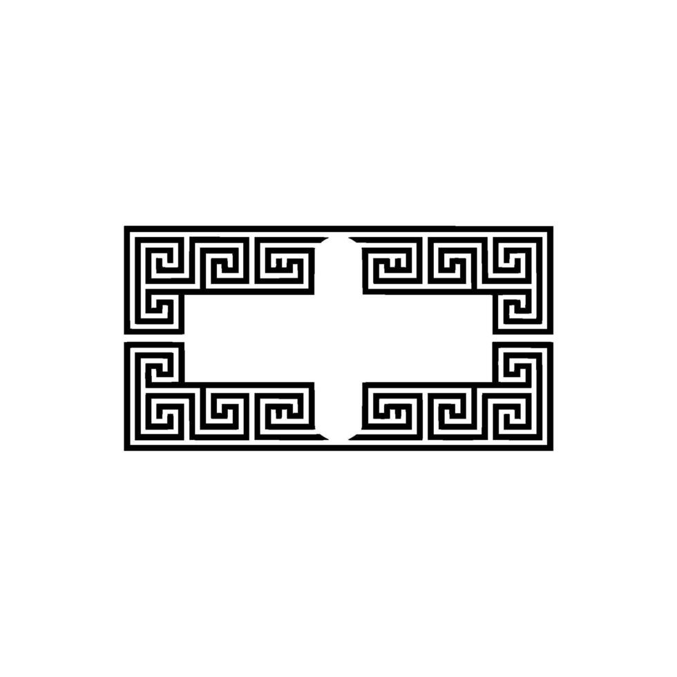 Geometric Greek Key Border, Minimalist, Greekkey - Pattern vector