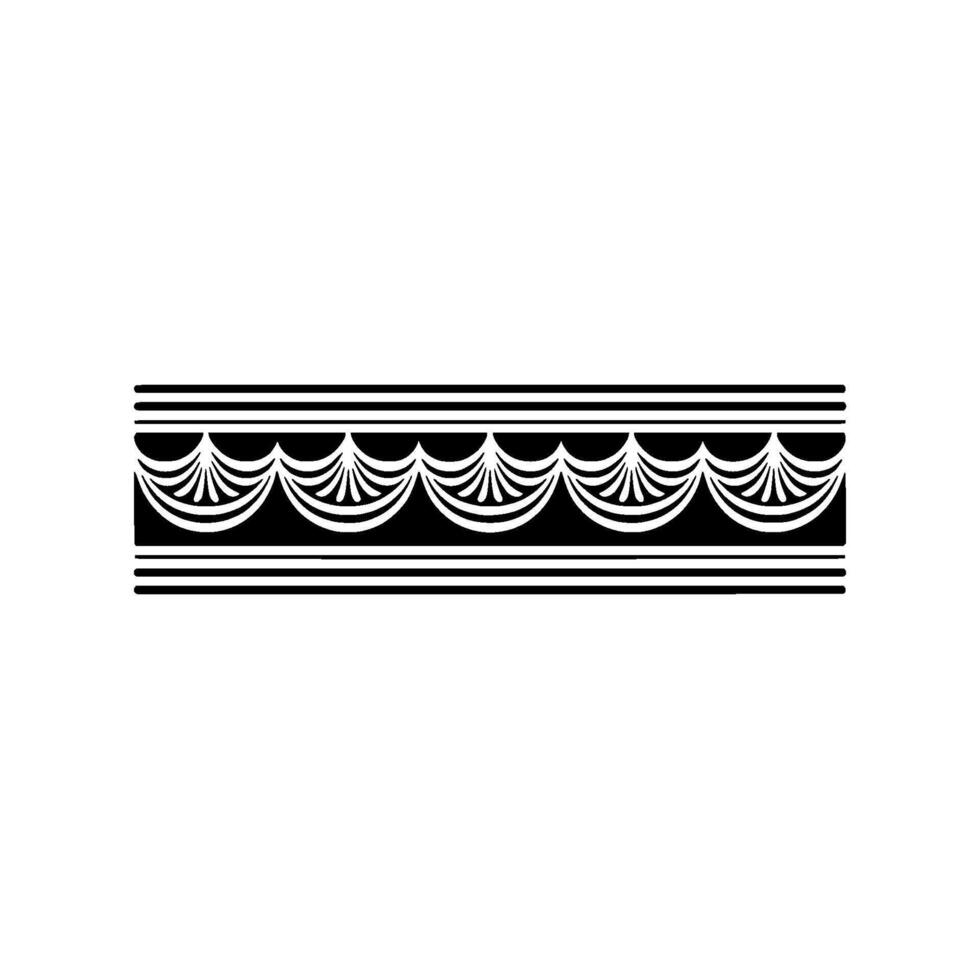 Art Deco Wave Border, Elegant Element - Art deco vector