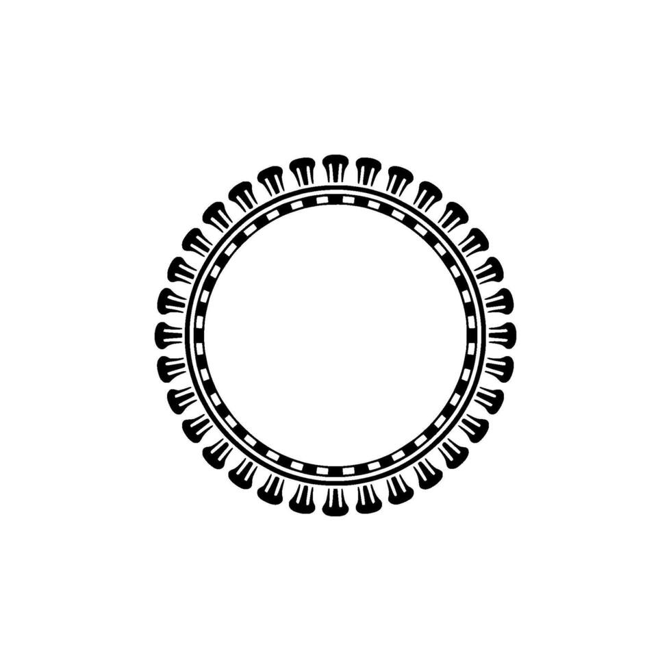 Geometric Circle Frame, Art Deco Style - Art deco vector