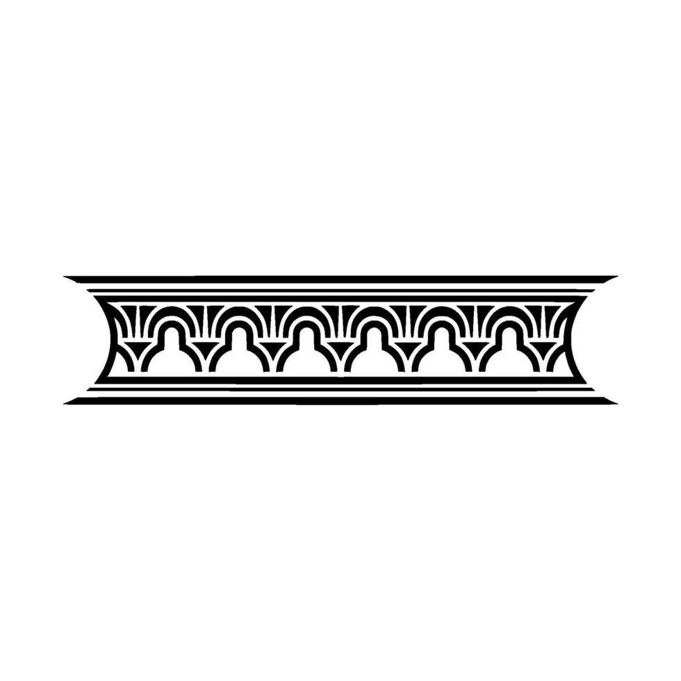 Art Deco Ornament Border, Geometric, Artdeco - Pattern vector