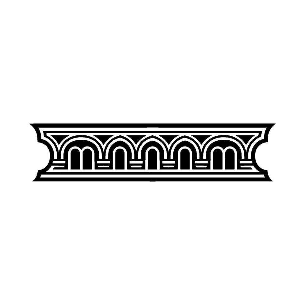 Art Deco Ornament, Geometric Border, Vintage - Decorative - Art deco vector