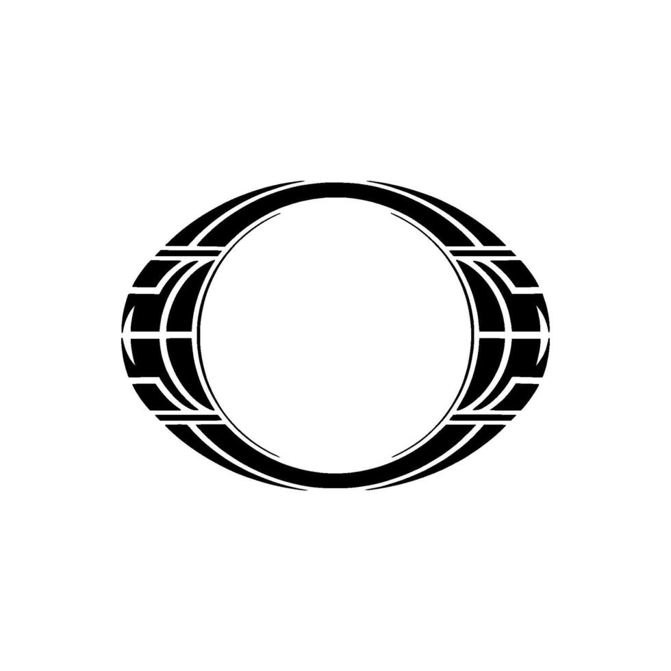 Geometric Circle Emblem, Minimalist, Modern - Abstract - Style vector