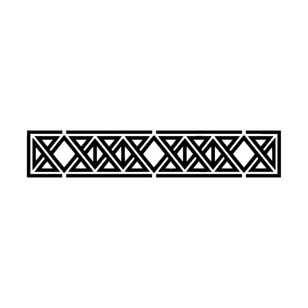Geometric Deco Border, Elegant Element - Pattern - Linear vector