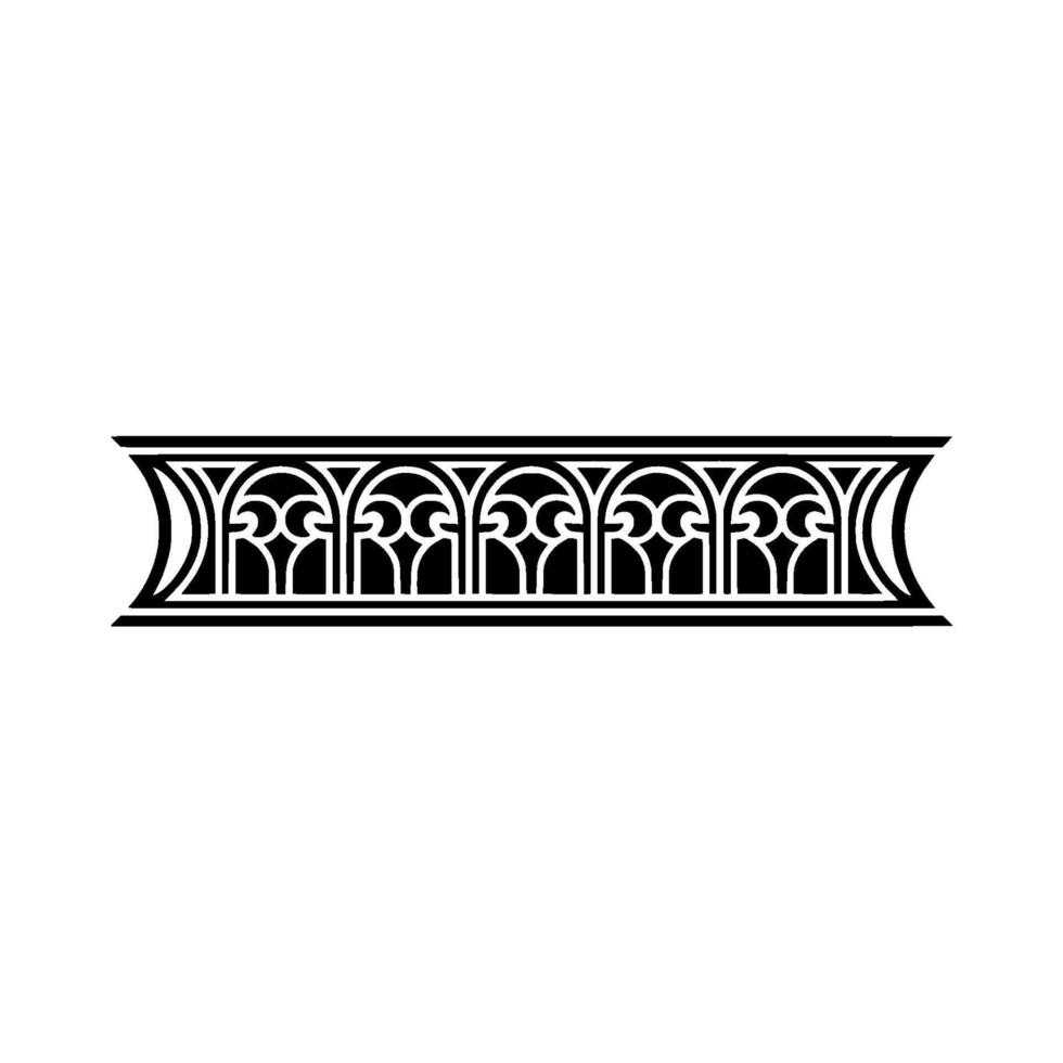 Intricate Art Deco Border, Elegant Ornamentation vector