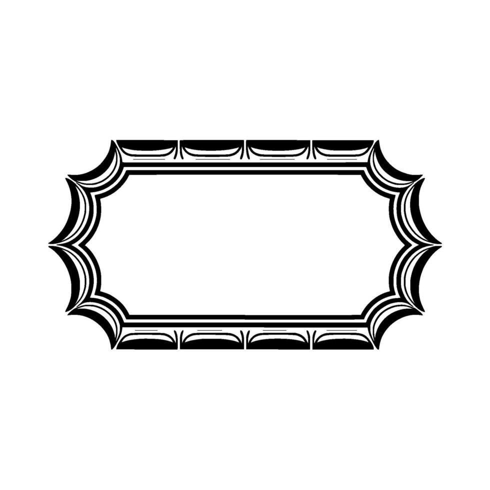 Art Deco Frame, Elegant Ornament, Vintage, Minimalist Border - Geometric - Art deco vector