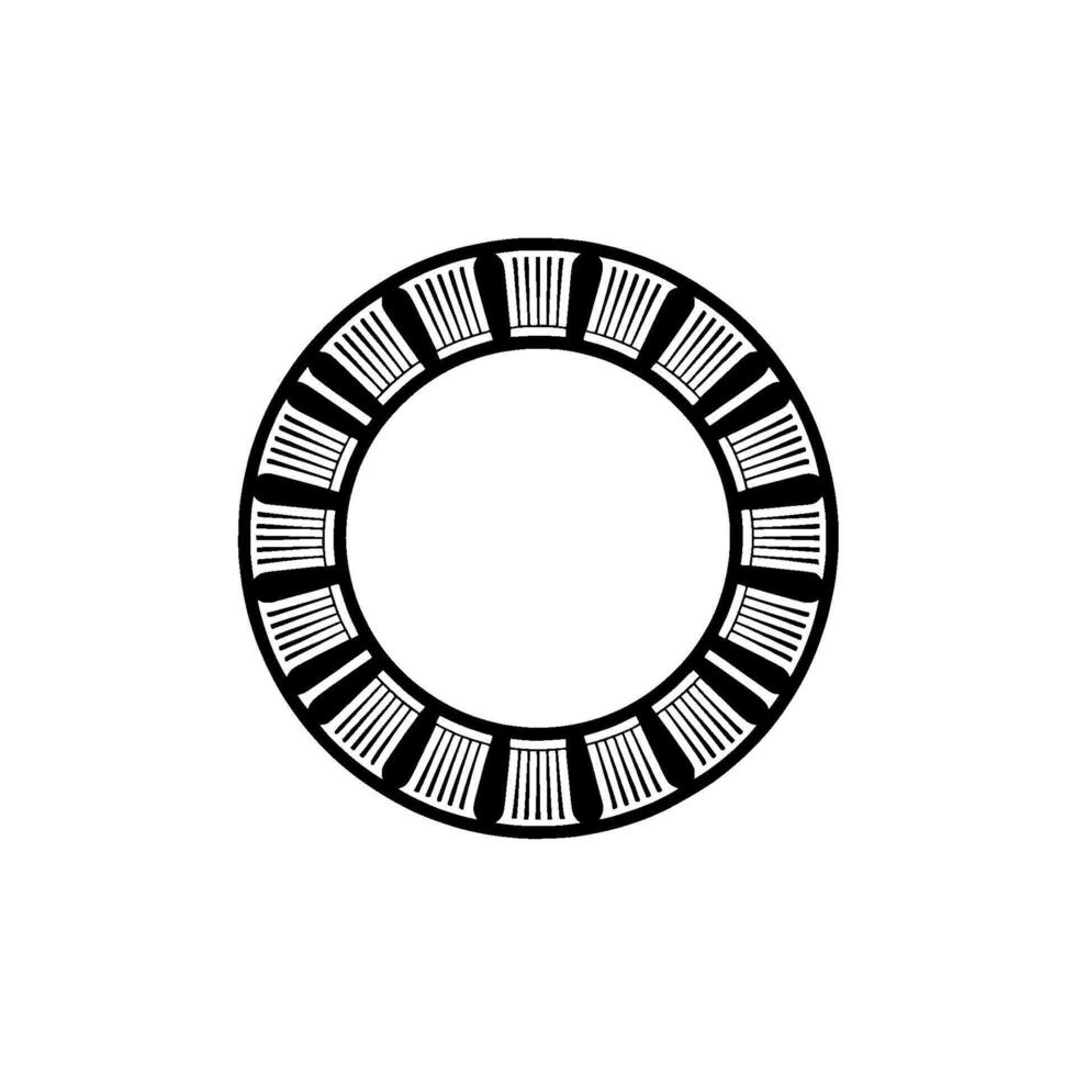 Circular Byzantine Motif, Minimalist vector