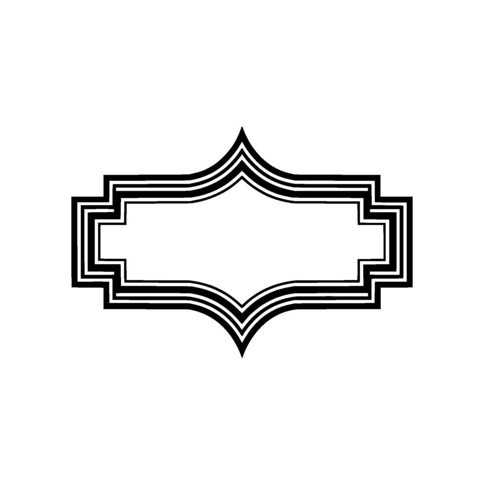 Art Deco Frame, Elegant Border, Minimalist - Geometric - Vintage vector