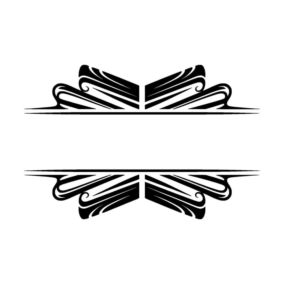 Elegant Tribal Divider, Vintage Element vector
