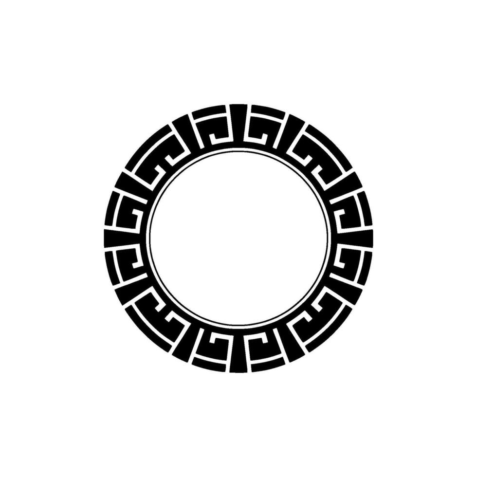 Intricate Greek Key Border, Minimalist - Ornamental vector