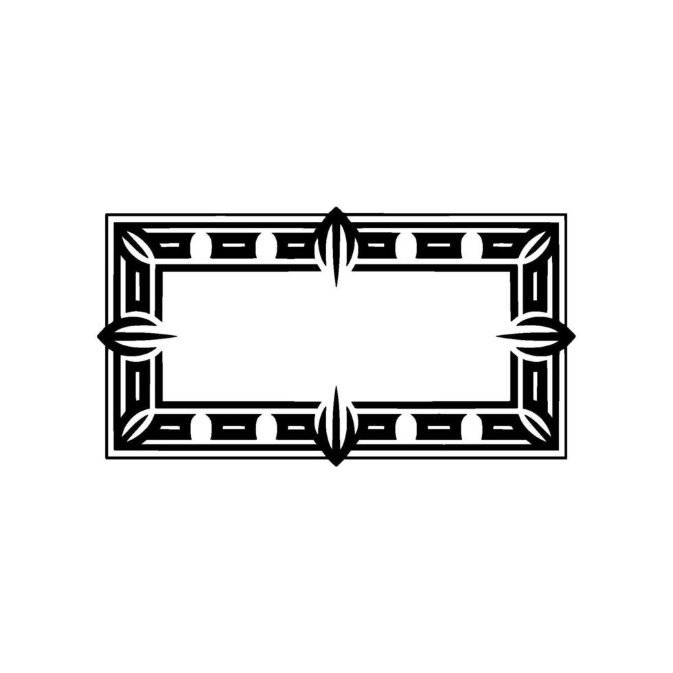 Art Deco Frame, Geometric Ornamentation, Elegant Border - Retro - Art deco vector