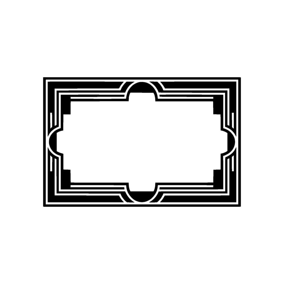 Art Deco Frame, Geometric Ornamentation, Minimalist - Art deco vector