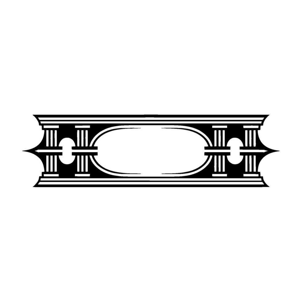 Art Deco Ornament, Geometric Border, Vintage, Stylized - Art deco vector