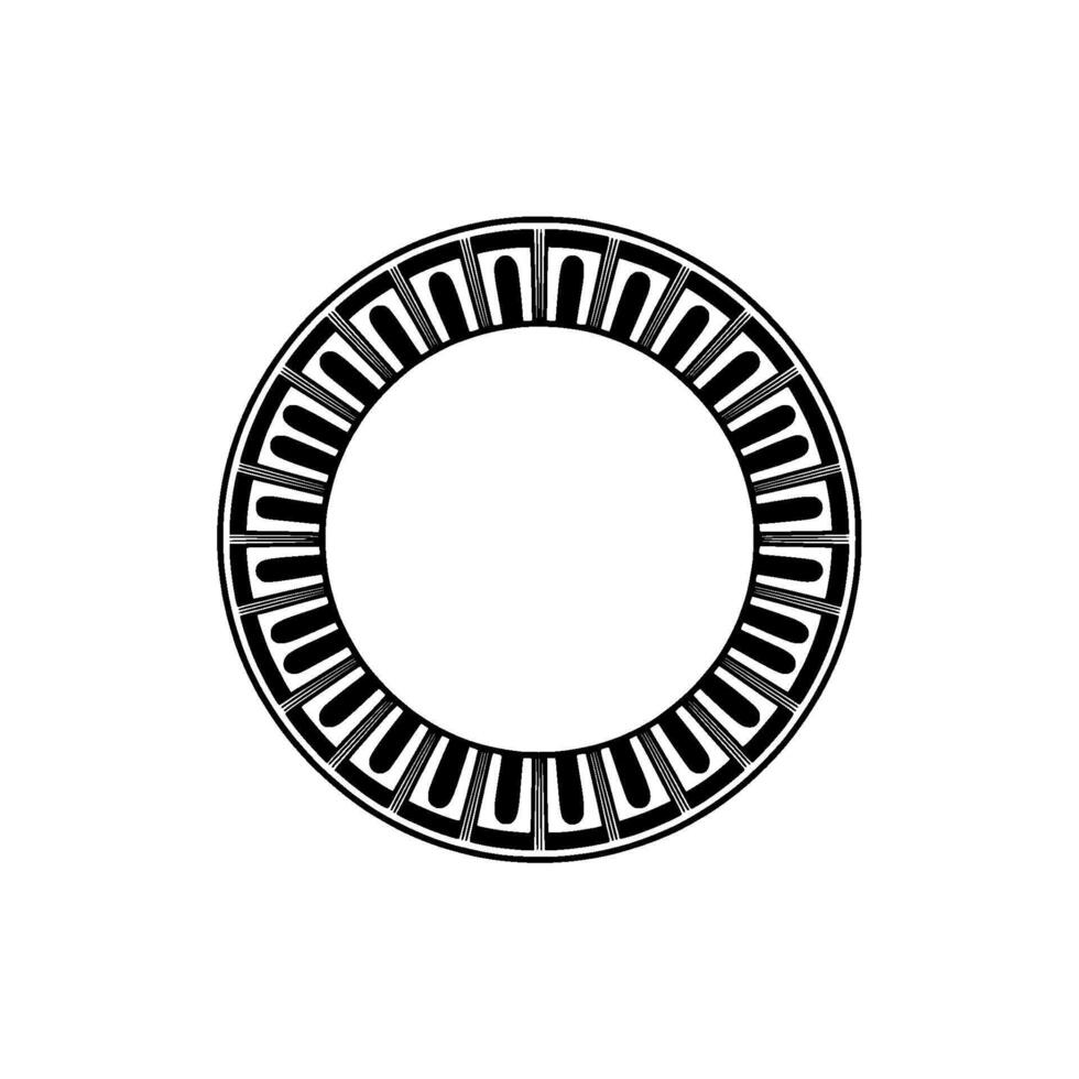 Geometric Circle Frame, Minimalist, Retro Aesthetic - Minimalism vector