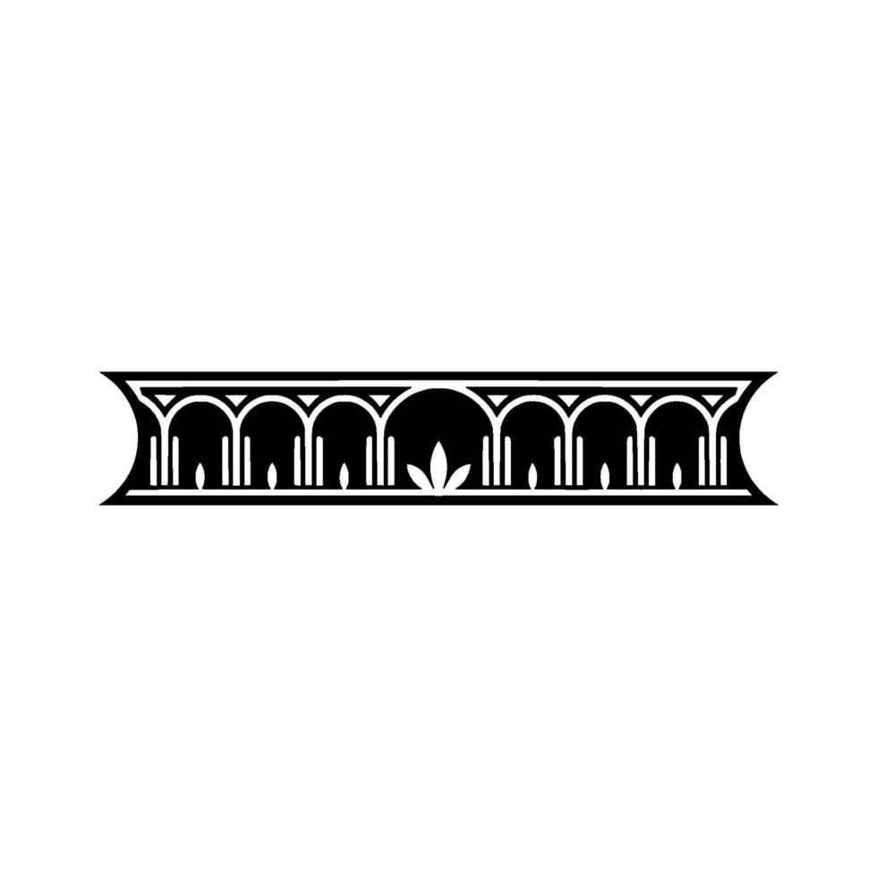 Art Deco Architectural Ornament, Geometric Border, Pattern - Art deco vector