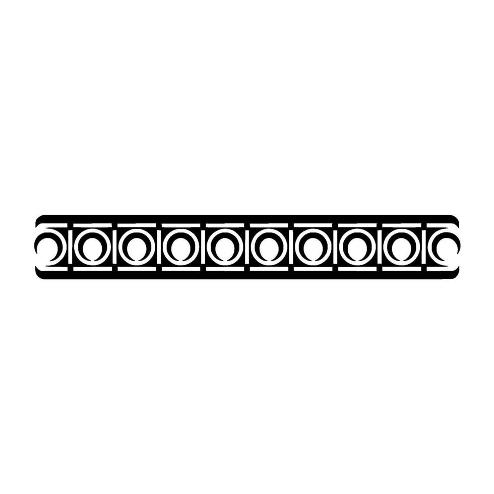 Geometric Deco Border, Minimalist, Elegant Accent - Pattern vector