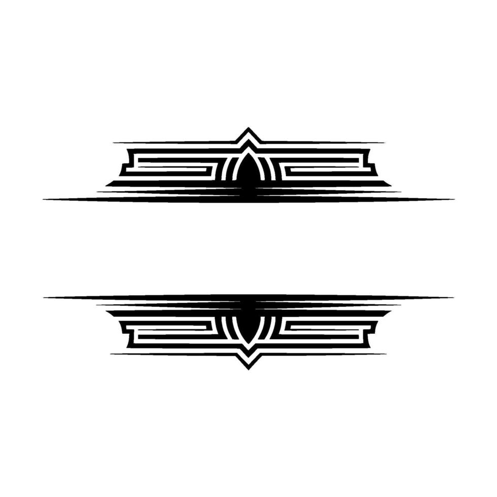 Art Deco Border Elements, Geometric, Vintage Style, Line - Art deco vector