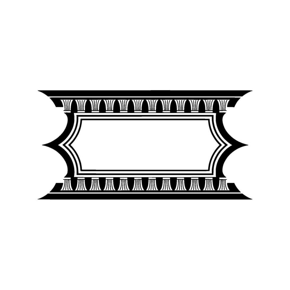 Art Deco Film Strip Border, Elegant Element vector