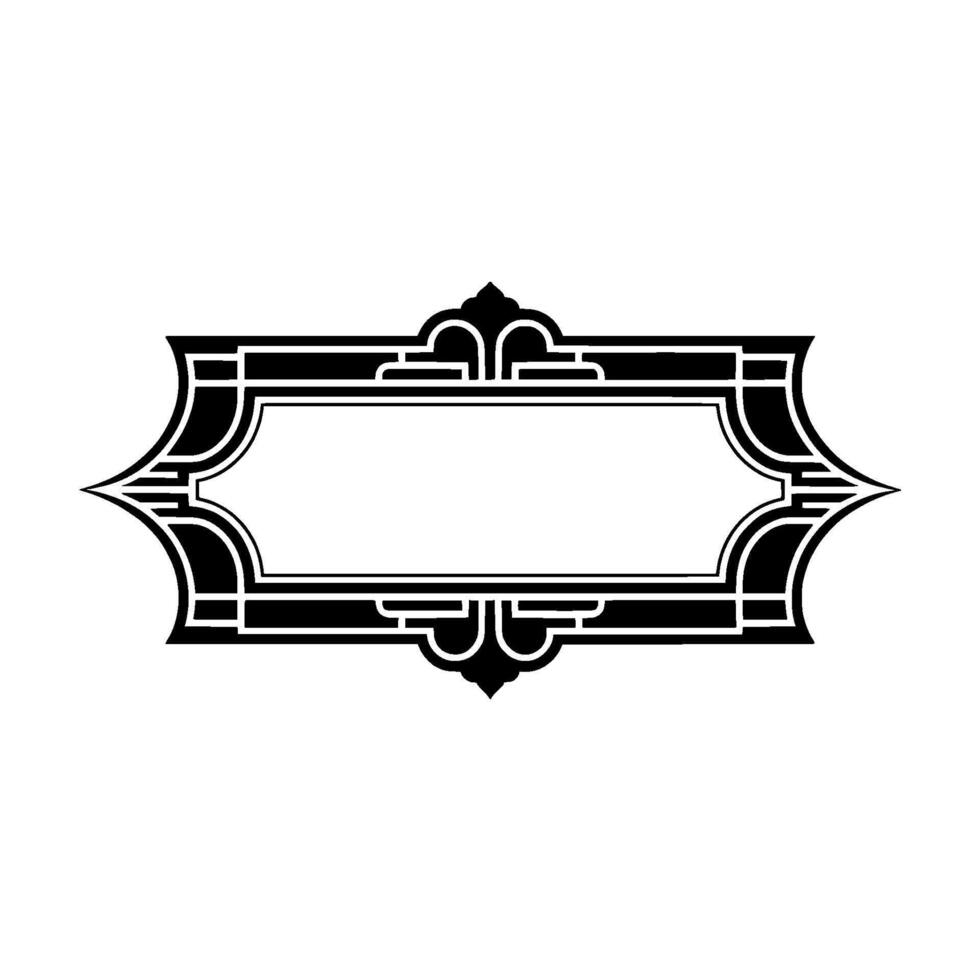 Art Deco Frame, Elegant Ornament, Vintage, Minimalist - Geometric - Art deco vector