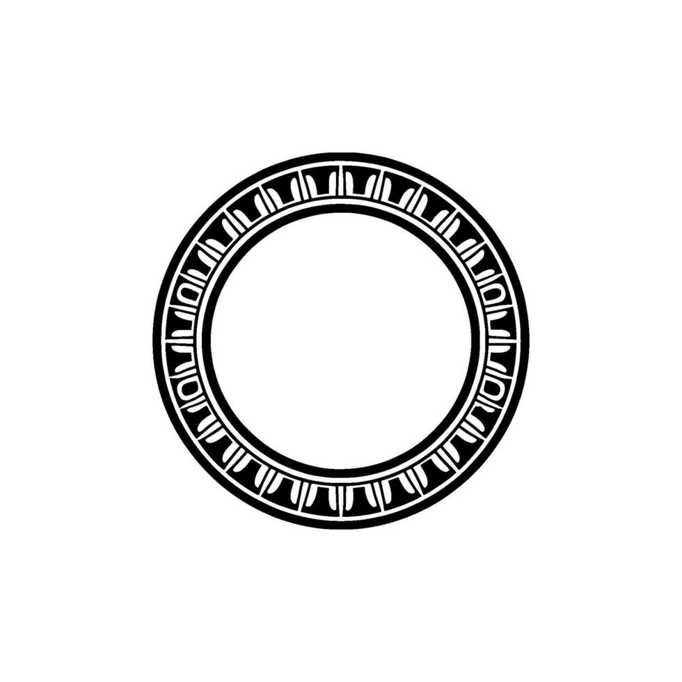 Geometric Tribal Ring, Minimalist - Circle vector