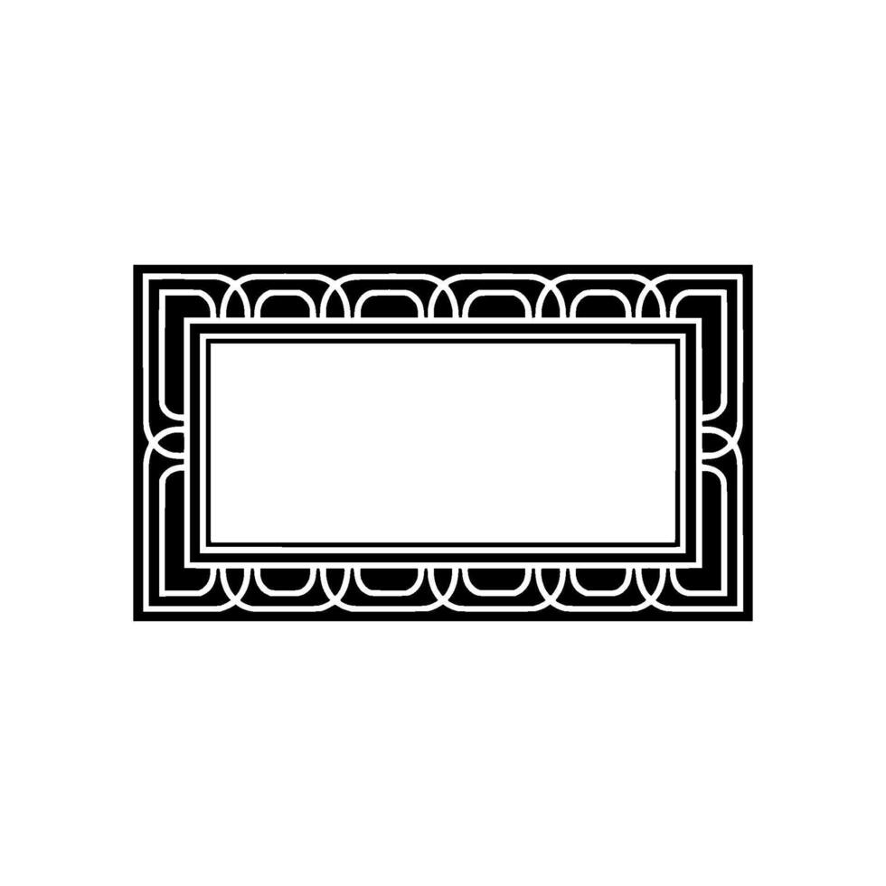 Art Deco Frame, Elegant Border, Minimalist, Ornament - Art deco vector