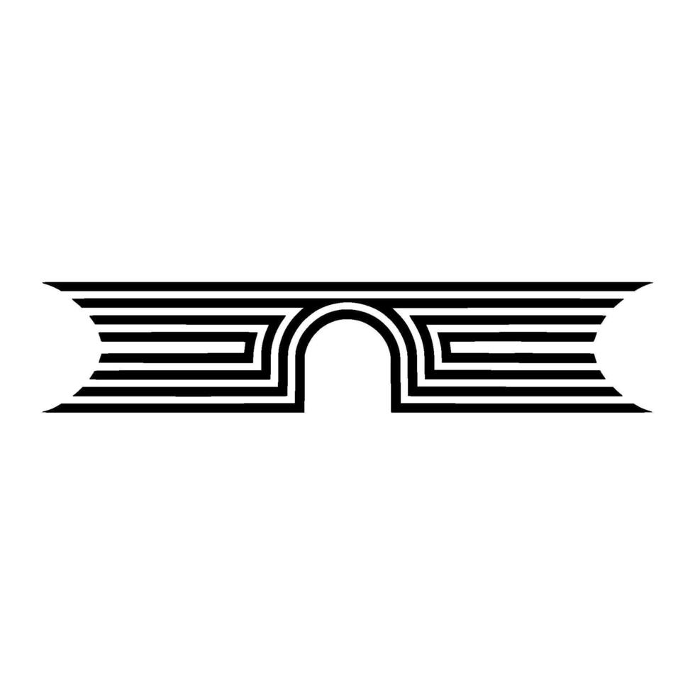 Geometric Archway, Streamlined, Minimalist - Arch vector