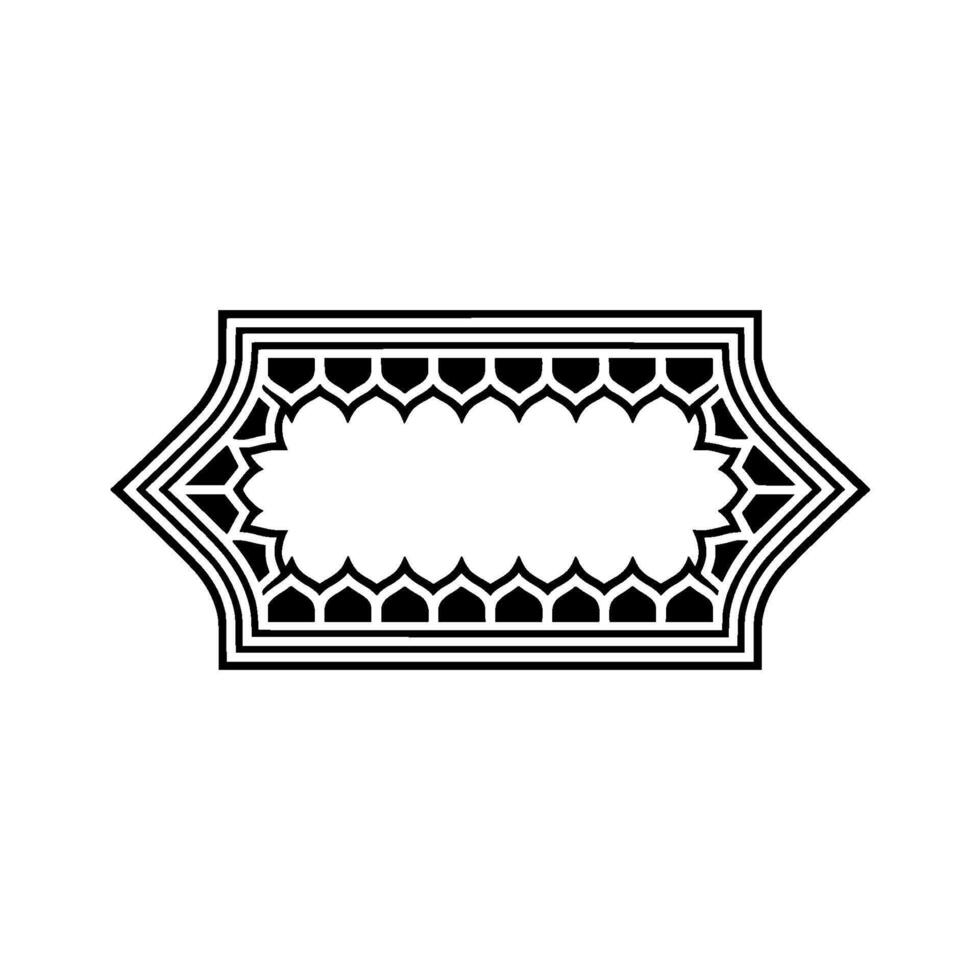 Geometric Ornament Border, Elegant, Minimalist Aesthetic vector