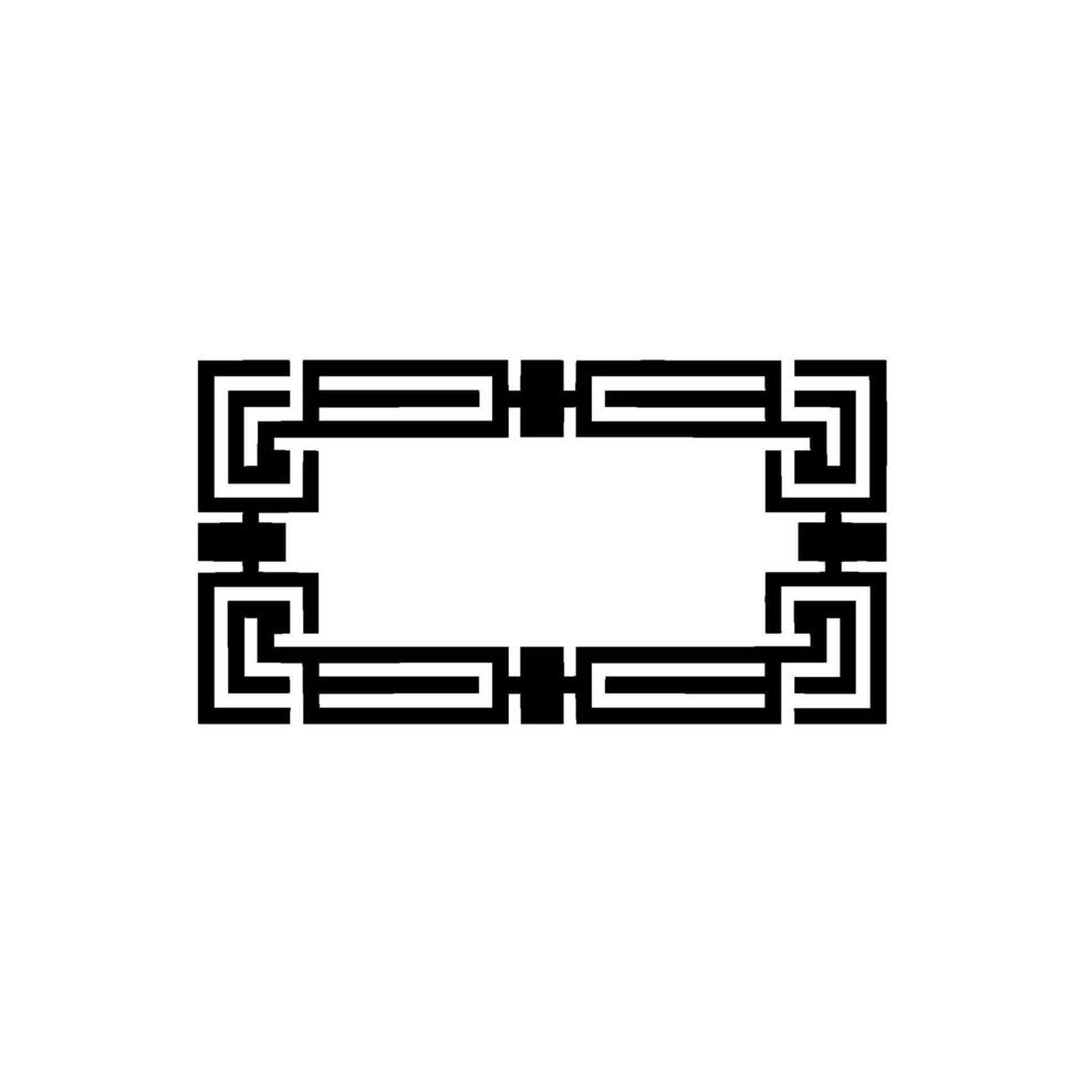 Geometric Frame, Minimalist, Modern Outline - Abstract vector