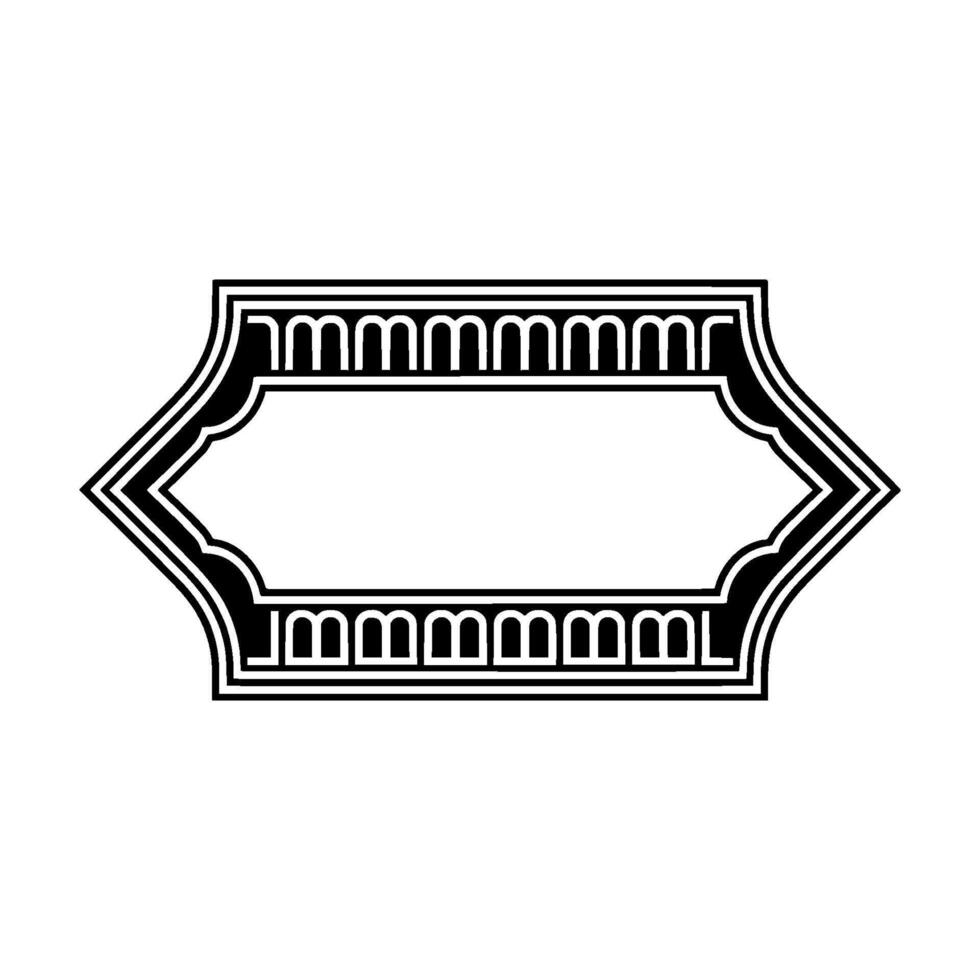 Art Deco Frame, Geometric, Elegant Border, Vintage Style - Art deco vector