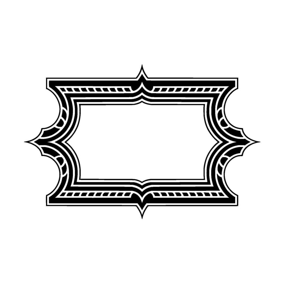 Art Deco Frame, Elegant Border, Vintage, Minimalist Style, Ornament - Art deco vector