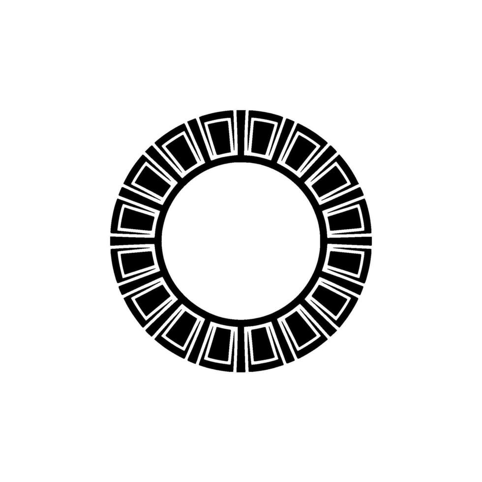 Geometric Ring, Minimalist, Circular Motif - Circle vector