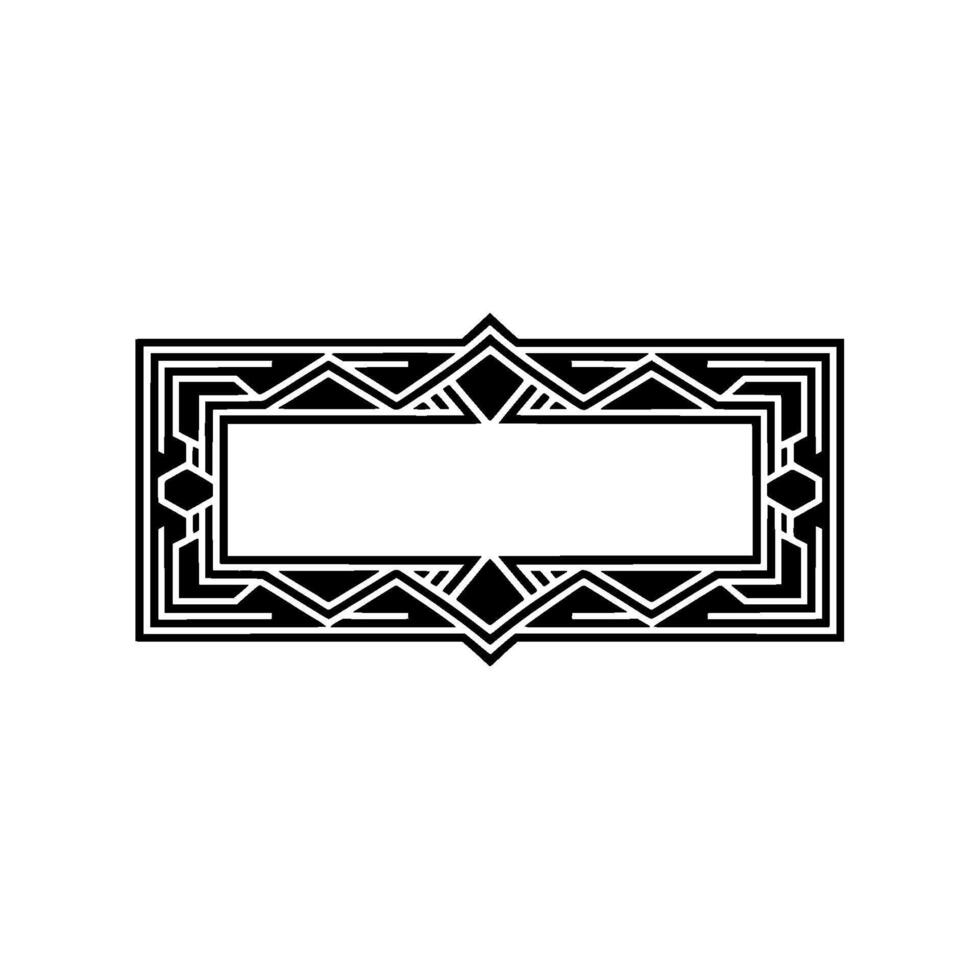 Art Deco Frame, Geometric Elegance, Minimalist, Ornamentation - Art deco vector