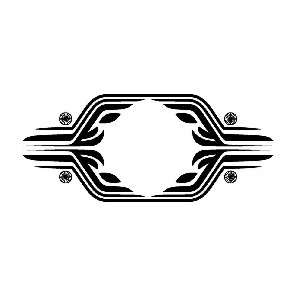 Geometric Deco Ornament, Streamlined, Minimalist Motif - Pattern vector