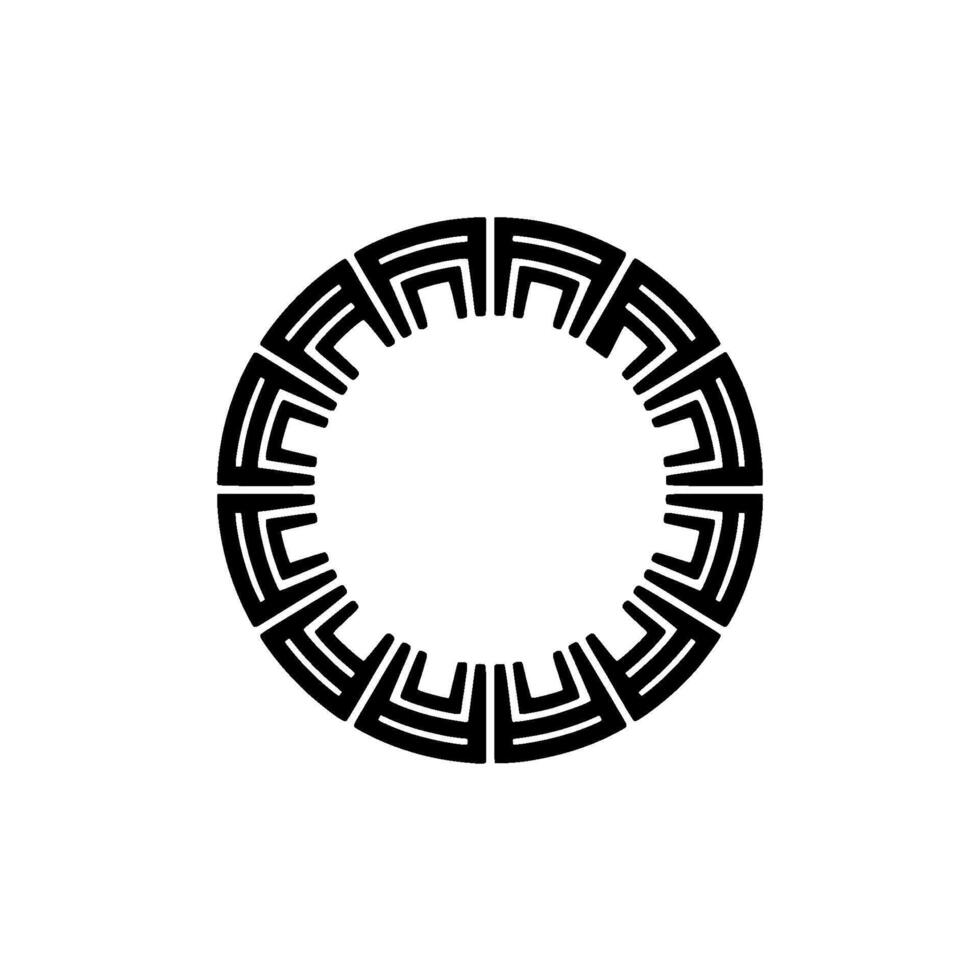 Geometric Circle Motif, Minimalist, Circular Pattern, Illustration - Minimalism vector